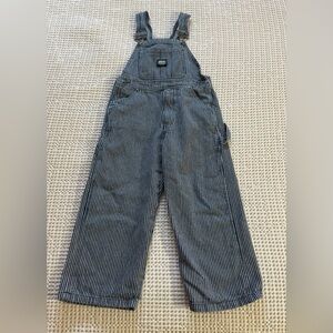 Kids Key Striped Overalls